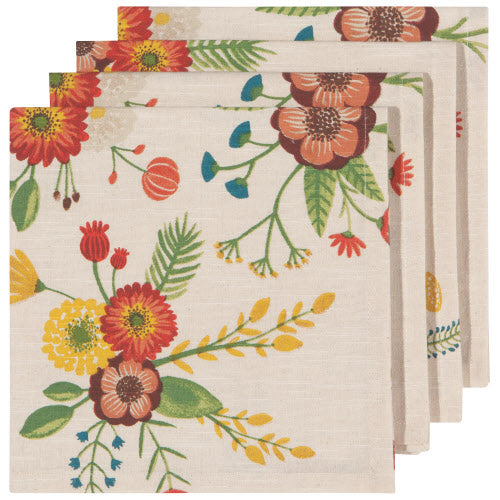 Set of 4 Goldenbloom Napkins