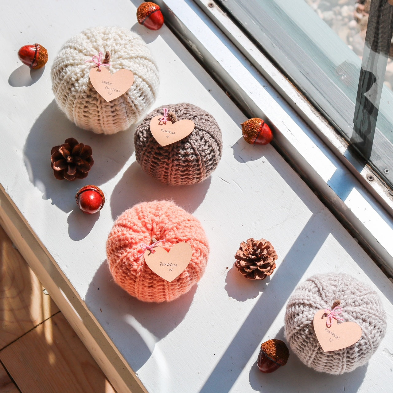 Large Locally in NS Crocheted Pumpkins