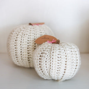 Small Locally Crocheted Pumpkin