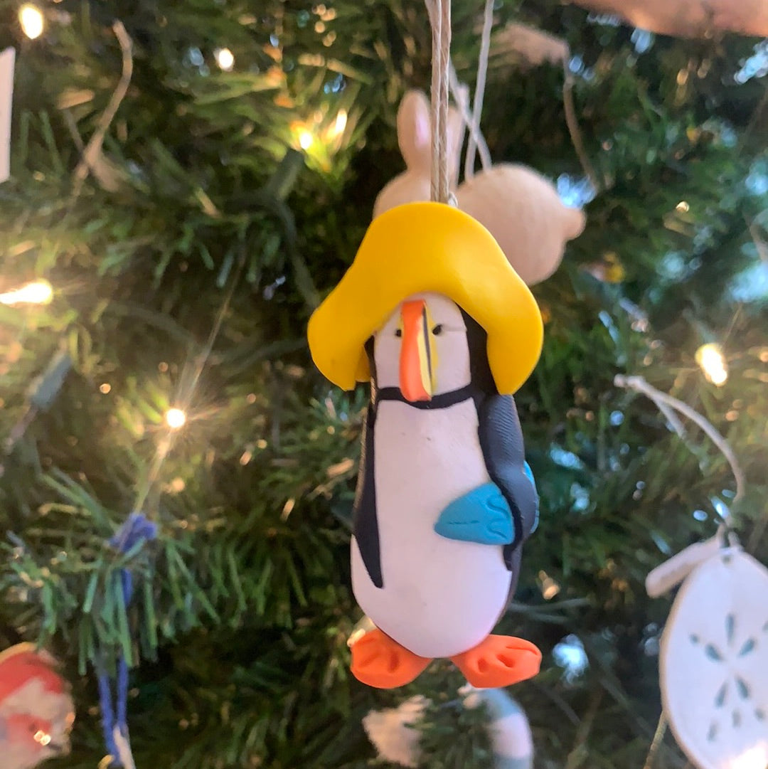 Handmade Puffin Ornament