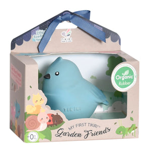 Bird Organic Natural Rubber Teether, Rattle & Bath Toy