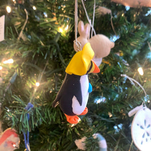 Handmade Puffin Ornament