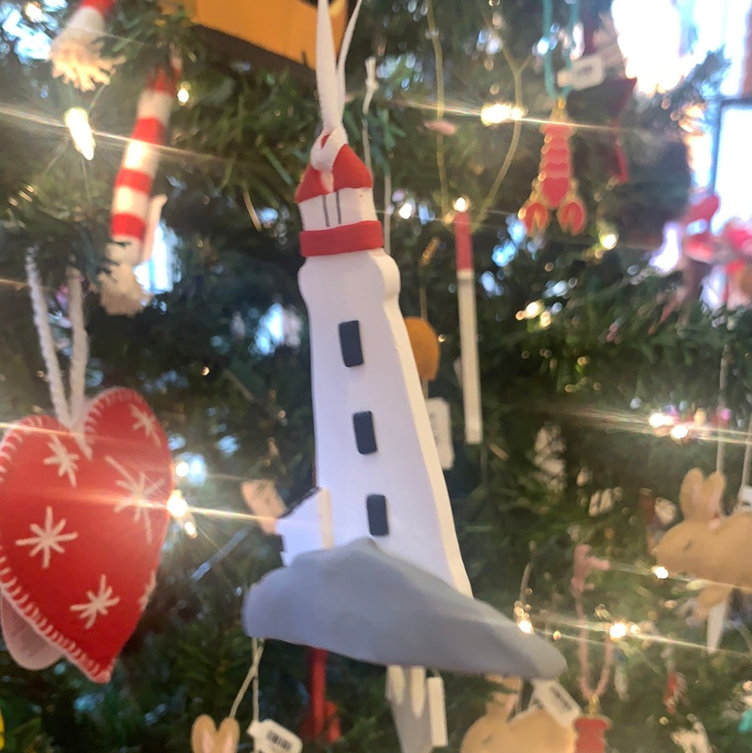 Handmade Peggy's Cove Lighthouse Ornament