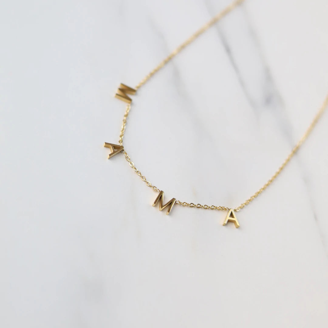 Mama Letters Necklace Kept Shop