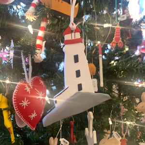 Handmade Peggy's Cove Lighthouse Ornament