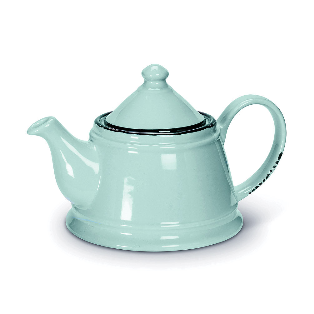 Mint Enamel-Style Teapot